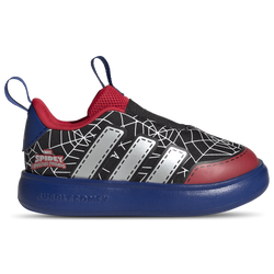 Boys' Toddler - adidas x Marvel Spider-Man Bubblecomic Laceless Shoes - Team Royal Blue/Silver Metallic/Core Black