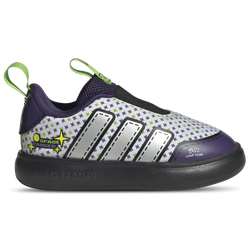 Boys' Toddler - adidas x Pixar Toy Story Bubblecomic Laceless Shoes - Silver Metallic/Core Black/Footwear White