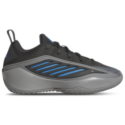 Boys' Grade School - adidas Anthony Edwards Believe That 1 - Grey/Carbon/Lucid Ray Blue