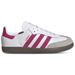 Girls' Preschool - adidas Originals Samba - Ftwr White/Pure Orange/Gum
