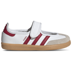 Girls' Preschool - adidas Originals Samba Jane - Footwear White/Gum/Team Victory Red