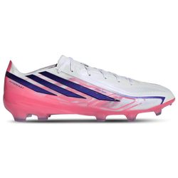 Men's - adidas F50 Hyperfast Pro Firm Ground - White/Solar Purple/Solar Turbo