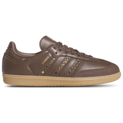 Women's - adidas Originals Samba OG - Earth Strata/Gold Metallic/Earth Strata