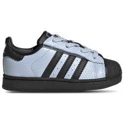 Boys' Toddler - adidas Originals Superstar II Elastic Lace - Core Black/Crystal Sky/Crystal Sky