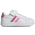 adidas Grand Court 2.0 Elastic Laced  - Boys' Preschool Footwear White/Pink Fusion/Bliss Pink