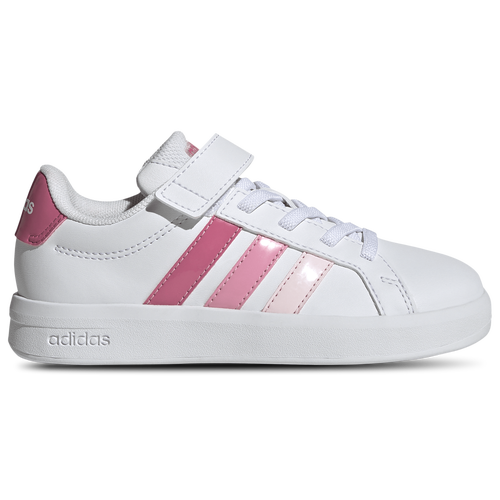  - adidas Grand Court 2.0 Elastic Laced - Footwear White/Pink Fusion Bliss