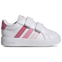 Boys' Toddler - adidas Grand Court 3.0 - Footwear White/Bliss Pink/Pink Fusion