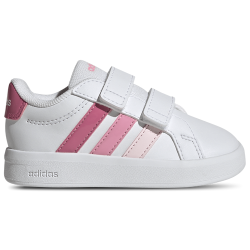 BOYS - adidas Grand Court 3.0 - Footwear White/Bliss Pink Fusion