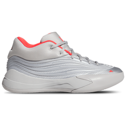 Men's - adidas Dame X - Silver Met/Grey Two/Lucid Red