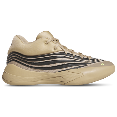 adidas Dame X - adidas Warm Sandstone/Core Black Lucid Lemon