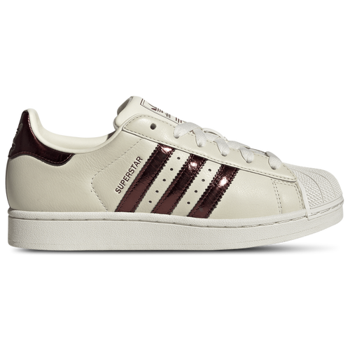 WOMENS - adidas Originals Superstar II - Maroon/Off White Gold Met