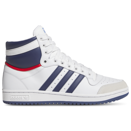 adidas Originals Top Ten Hi - Adidas White/Navy Red