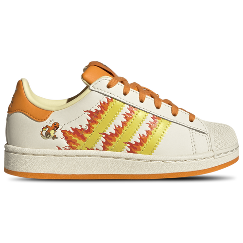 adidas Originals Superstar II Pokémon - Adidas Shock Yellow/Bright Orange Cream White