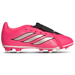 Boys' Grade School - adidas Predator Club Fold-Over Tongue Firm/Multi Ground - Solar Turbo/Thermal Chrome/Core Black