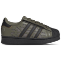 adidas Originals Superstar Led Lights Elastic Lace - Adidas Silver Pebble/Olive Strata Core Black