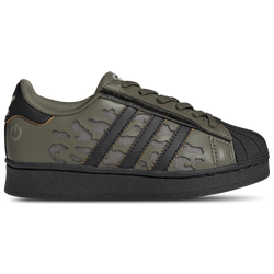 Boys' Preschool - adidas Originals Superstar Led Lights Elastic Lace - Silver Pebble/Olive Strata/Core Black