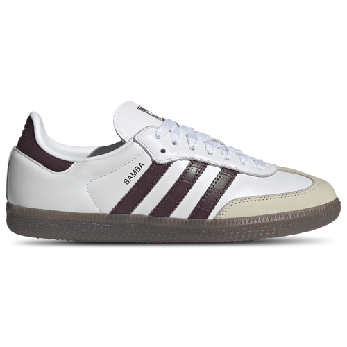 WOMENS - adidas Originals Samba OG - Footwear White/Maroon Gum