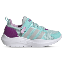 Girls' Preschool - adidas Lightorama Elastic Lace - Flash Aqua/Silver Metallic/Halo Mint