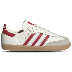 Boys' Preschool - adidas Originals Samba OG - Off White/Gum/Better Scarlet