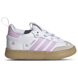 Boys' Toddler - adidas Originals Samba Quickon - Footwear White/Bliss Lilac/Alumina