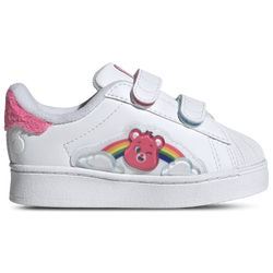 Boys' Toddler - adidas Originals Superstar LED Lights - Footwear White/Bliss Pink/Lucid Pink