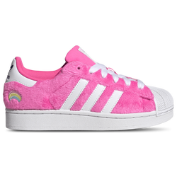 Girls' Grade School - adidas Originals Superstar II - Footwear White/Lucid Pink/Collegiate Purple