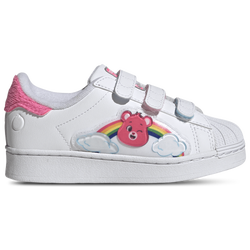 Girls' Preschool - adidas Originals Superstar LED Lights - Footwear White/Lucid Pink/Bliss Pink