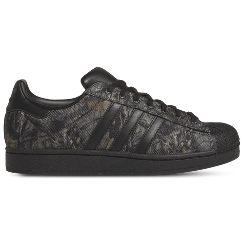 MENS - adidas Originals Superstar II - Black/Olive Brown