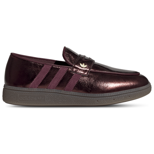 WOMENS - adidas Originals Handball Spezial Loafers - Maroon/Gold Met