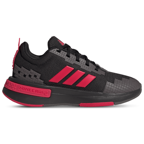  - adidas x Minecraft Pro Shoes - Grey Strata/Lucid Red Core Black