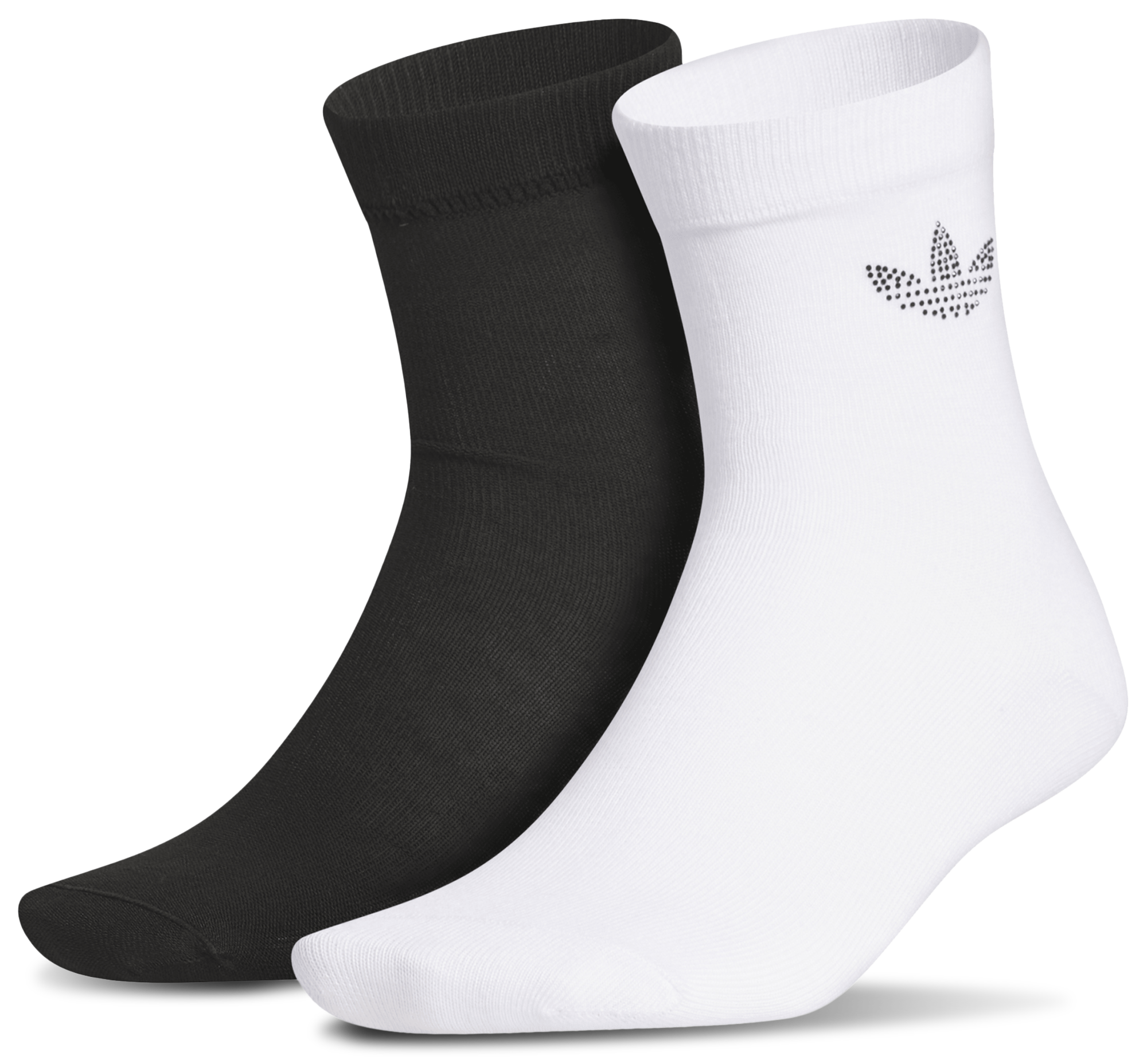 adidas Originals Rhinestone 2 Pack HI Quarter Socks - Women's