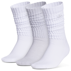 Youth - adidas Originals Scrunch Socks 3 Pack - White/Clear Grey/Clear Onix Grey