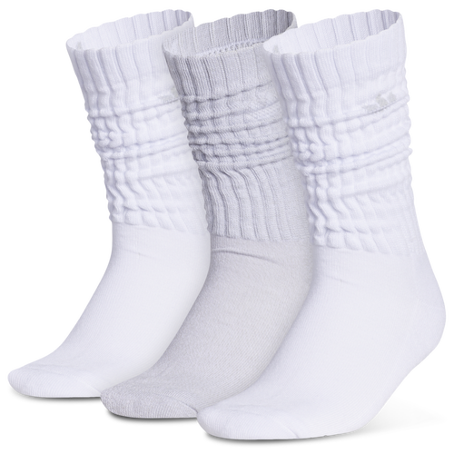  - adidas Originals Scrunch Socks 3 Pack - White/Clear Grey Onix