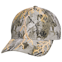 Adult - adidas Lightning 6 Panel Camo Hat - Brown/White/Signal Orange