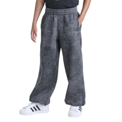 Boys' Grade School - adidas Washed Fleece Pant - Grey/Grey