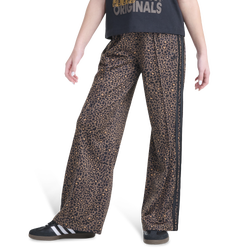 Girls' Grade School - adidas Originals Firebird Wide Leg AOP Pants - Black/Brown