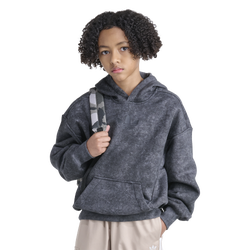 Boys' Grade School - adidas Washed Hoodie - Black/Gray