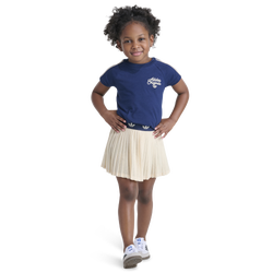 Girls' Preschool - adidas SKORT SET - Navy/Tan Beige