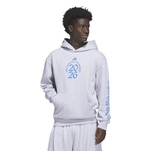 MENS - adidas No Rim is Safe Hoodie - Grey/Adi Blue