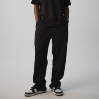 Black Open Hem Sweatpants