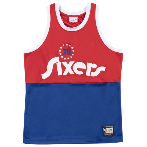 

Mitchell & Ness Mens Mitchell & Ness 76ers Heritage Tank - Mens Red/Blue Size M