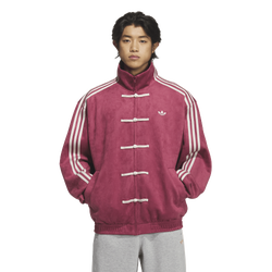 Men's - adidas Chinese Track Top 3.1 - White/Collegiate Burgundy