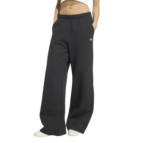  - adidas Originals Trefoil Essentials Wide Leg Pants - Black