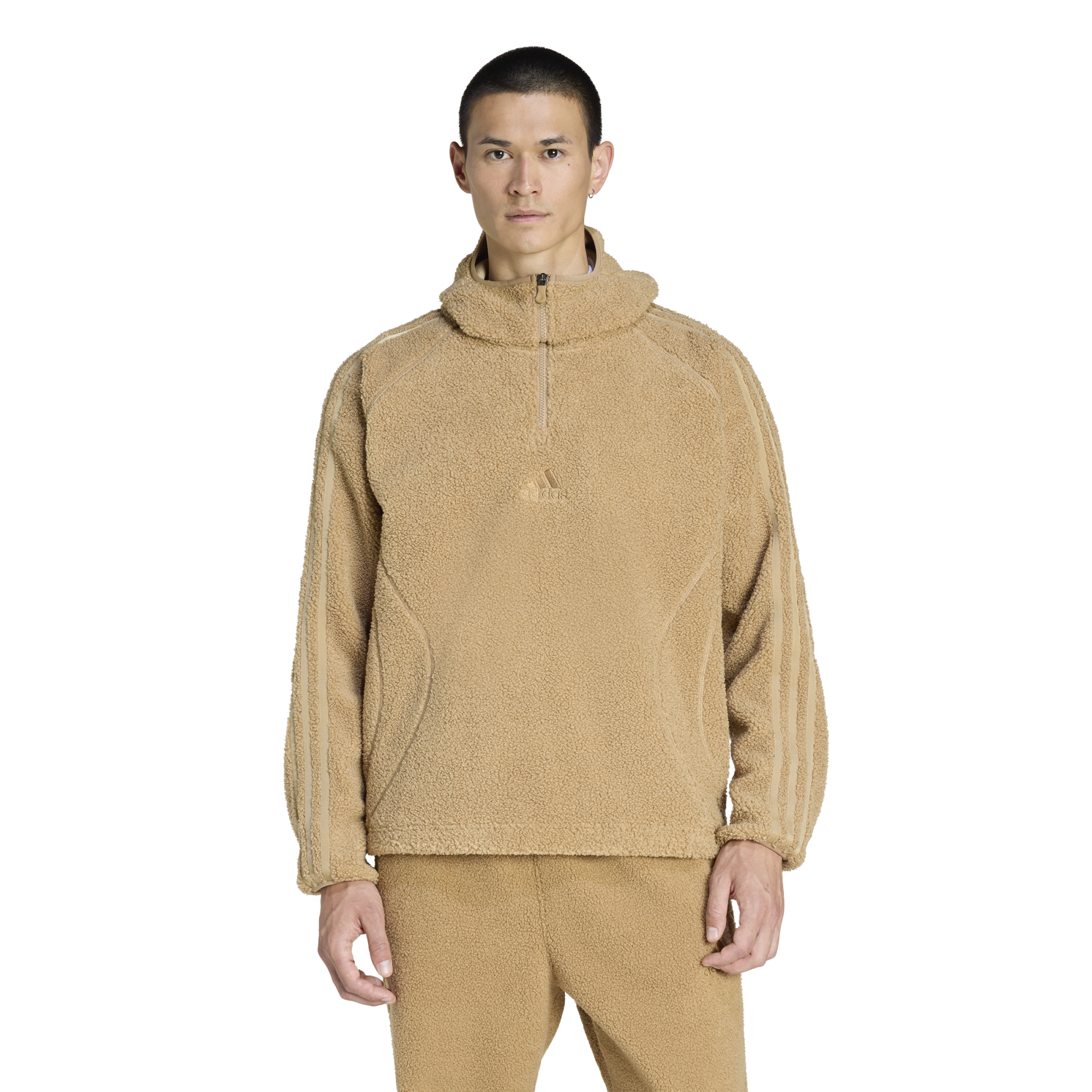 adidas Borg Fleece Quarter-Zip Hoodie - Men's | Foot Locker