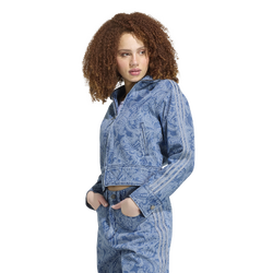 Women's - adidas Originals x Liberty London Firebird Denim Top - Medium Vintage Denim/Light Denim