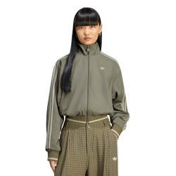 Women's - adidas Originals Firebird Track Top - Branch/Silver Pebble