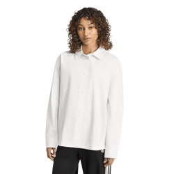 Women's - adidas Originals 3 Stripes Long Sleeve T-Shirt - Cloud White/Cloud White