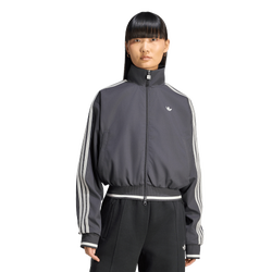 Women's - adidas Originals Firebird Track Top - Utility Black/Cloud White