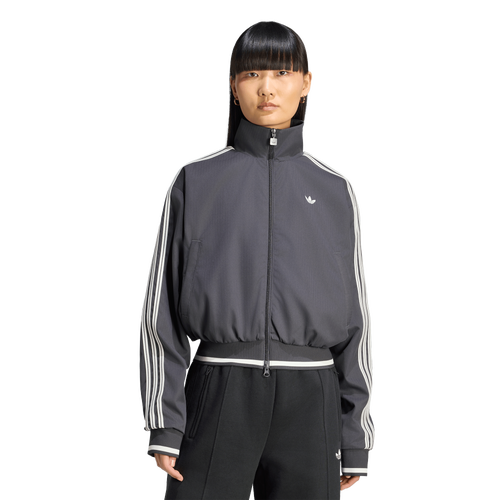 WOMENS - adidas Originals Firebird Track Top - Utility Black/Cloud White
