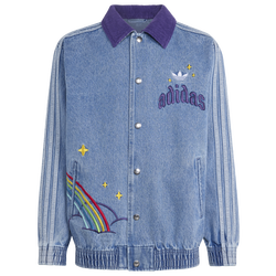 Girls' Grade School - adidas Originals x Care Bears Loose College Jacket - Light Denim
